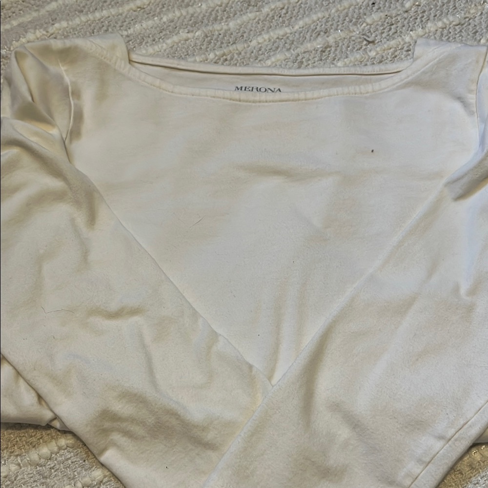 Merona Cream Long Sleeve Top